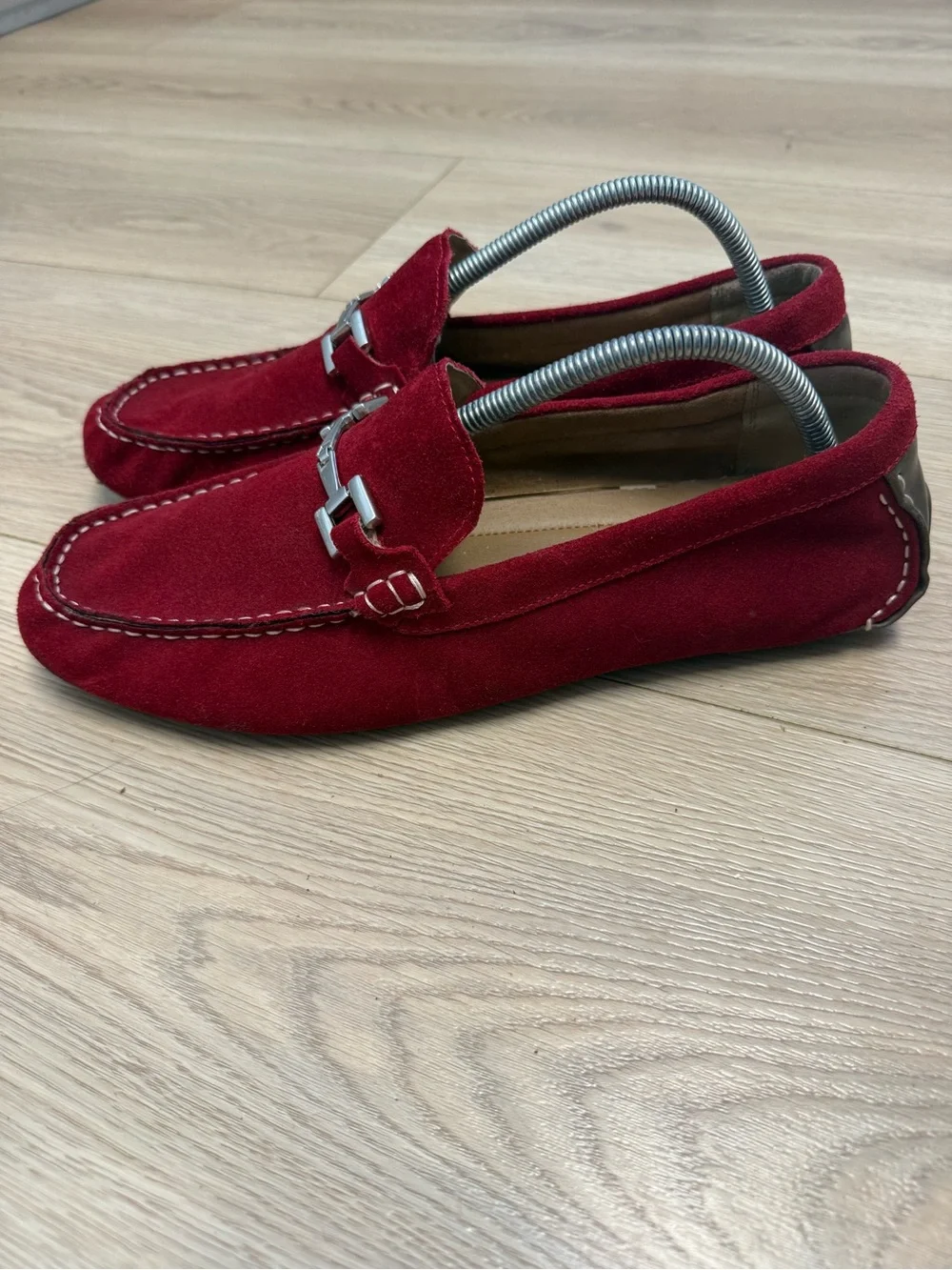 Alfani James Red Suede Bit Driving Loafers Men’s Size 11.5